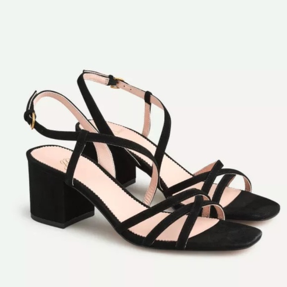 J. Crew Shoes - J crew ad890 odette strappy suede sandals size 8
